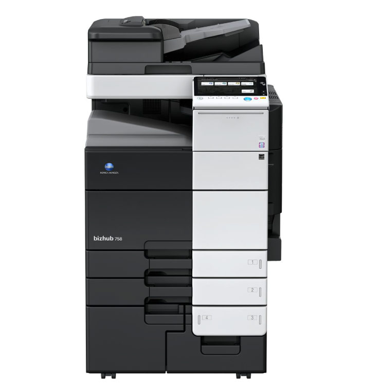 Konica Minolta bizhub 758 multifunction Black & White copier.