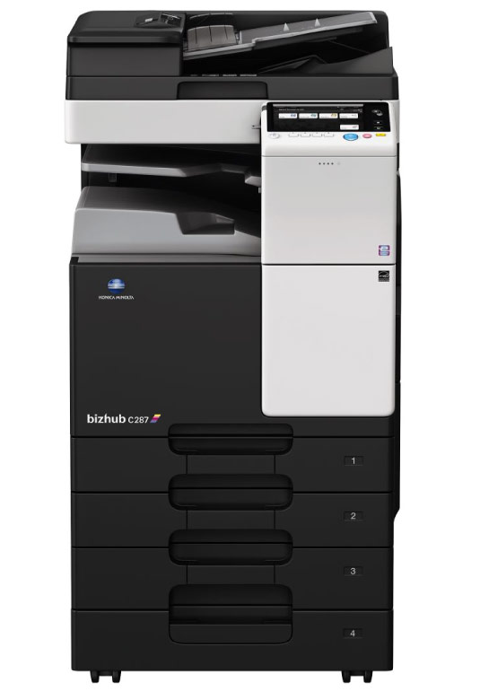 Konica Minolta bizhub c227 multifunction colour copier.