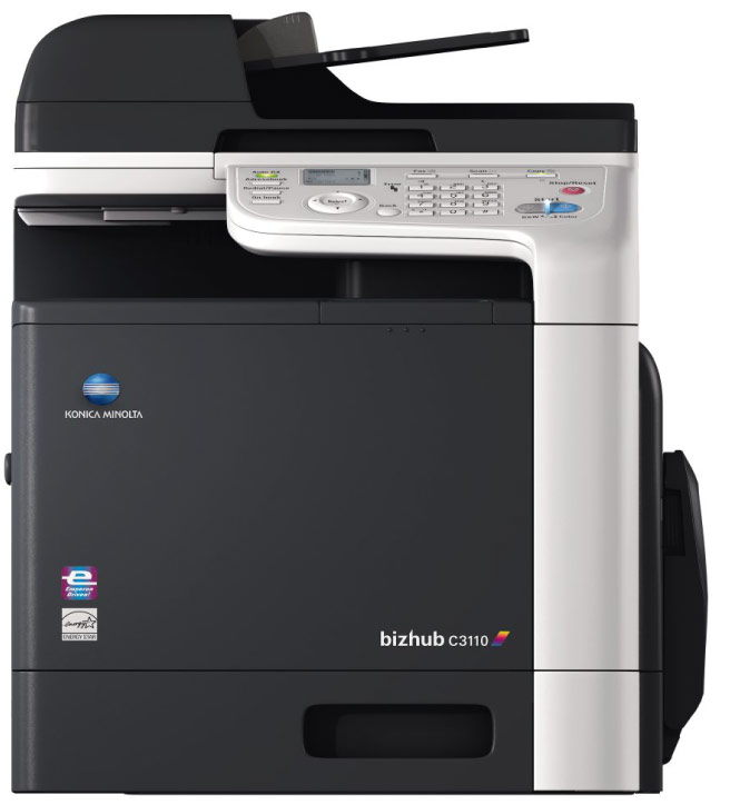 Konica Minolta bizhub C3110 multifunction colour copier.